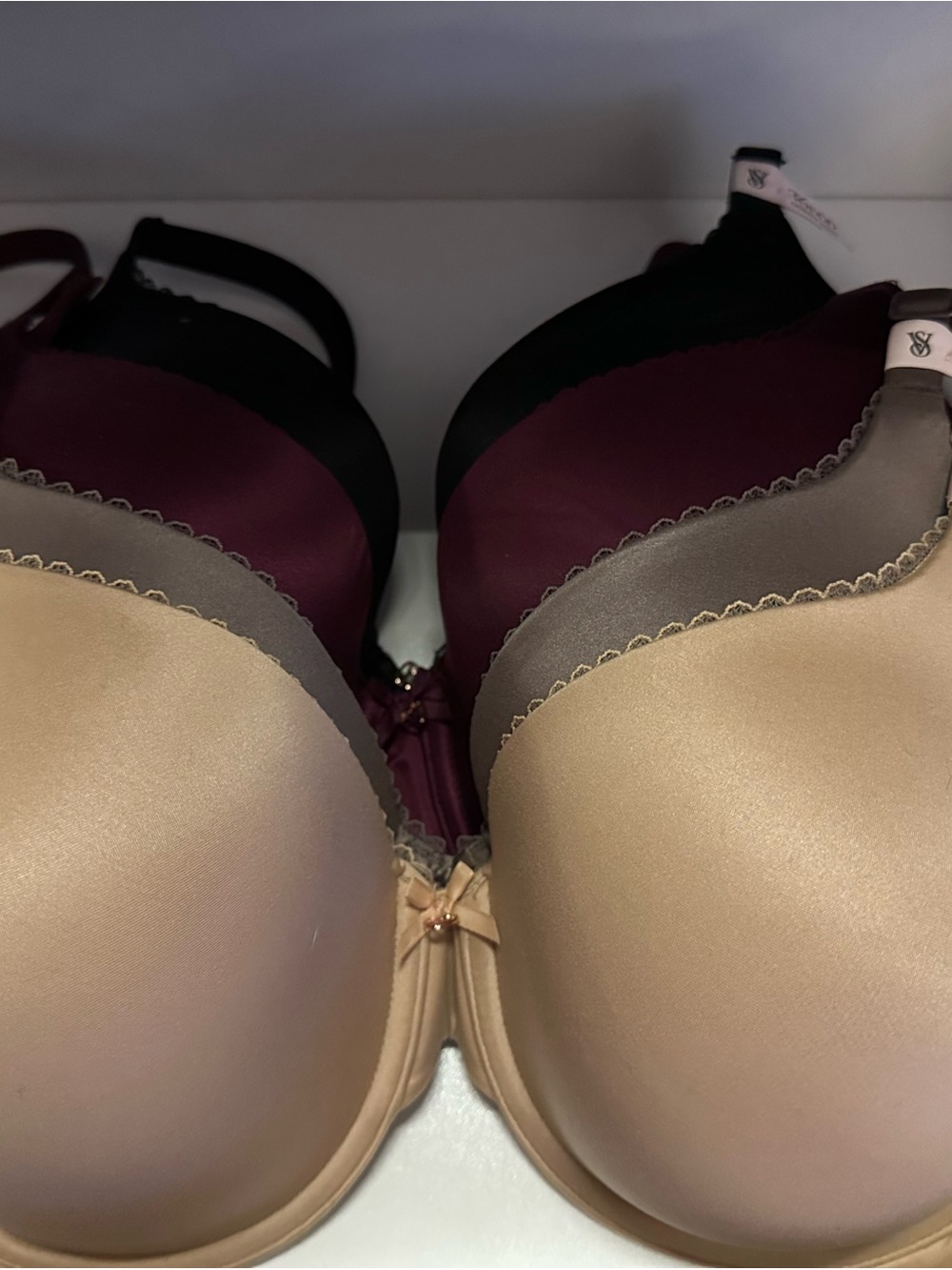 Body by Victoria Perfect Coverage 4 T-Shirt Bras - Nude, Gray, Burgundy, Black